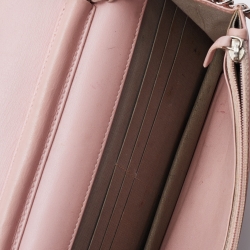 Pre Owned Chanel Pink Caviar Leather Timeless CC WOC Clutch Bag