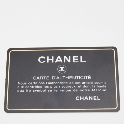 Pre Owned Chanel Beige Leather Small Cerf Executive Bag