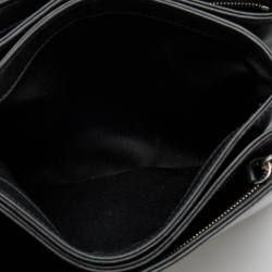 Pre Owned Chanel Black Quilted Leather Accordion Flap Bag