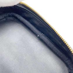 Pre Owned Chanel Black Caviar Leather Vintage Vanity Top Handle Bag 