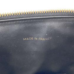 Pre Owned Chanel Black Caviar Leather Vintage Vanity Top Handle Bag 