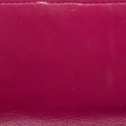 Chanel Pink Camellia Embossed Leather CC Flap Wallet