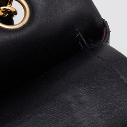 Pre Owned Chanel Black Quilted Leather Maxi Classic Double Flap Bag