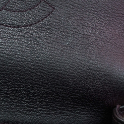 Pre Owned Chanel Metallic Iridescent Quilted Goatskin Leather Small Double Carry Shoulder and Waist Flap Bag