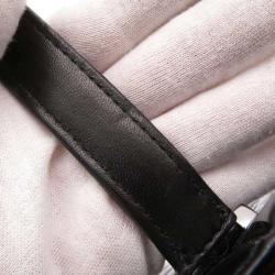 Pre Owned Chanel Black Patent Chocolate Bar Tote bag