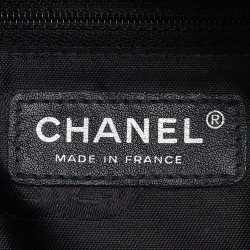 Pre Owned Chanel Pink/Black Quilted Leather CC Ligne Cambon Bag