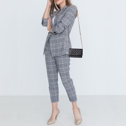 مملوكة مسبقًا Chanel Black Caviar Quilted Leather WOC Chain Clutch Bag