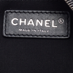 Pre Owned Chanel Black Quilted Leather CC Casual Rock Belt Bag