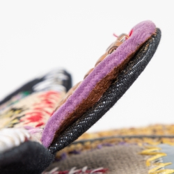 Pre Owned Chanel Multicolor Patchwork Jumbo Classic Single Flap Bag