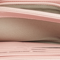 Chanel Pink Caviar Leather CC Flap Wallet