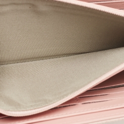 Chanel Pink Caviar Leather CC Flap Wallet