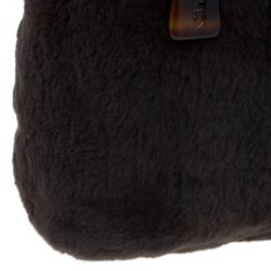 Pre Owned Chanel Brown Vintage Mink Tortoise Chain Tote