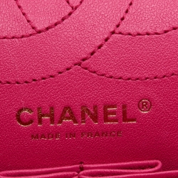Pre Owned Chanel Pink Quilted Leather Reissue 2.55 Classic 225 Flap Bag