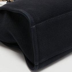Pre Owned Chanel Black Canvas Small Deauville Tote