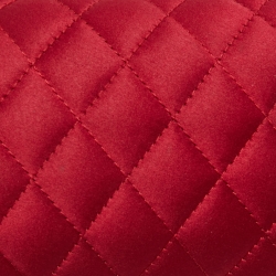 Pre Owned Chanel Maroon Quilted Satin Chain Around Clutch