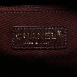 Pre Owned Chanel Navy Blue Quilted Leather Perfect Edge Tote