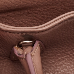 Pre Owned Chanel Old Rose Leather Cerf Shopper Tote