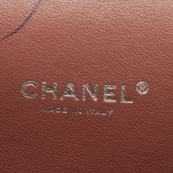 Pre Owned Chanel Old Rose Coated Canvas Maxi Classic Double Flap Bag