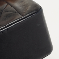 Pre Owned Chanel Black Quilted Leather Vintage Diana Flap Bag