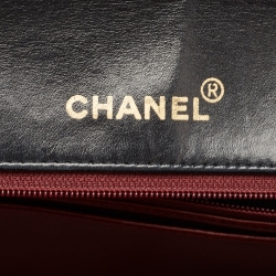 Pre Owned Chanel Black Quilted Leather Vintage Diana Flap Bag
