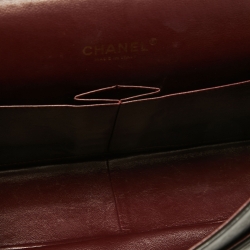 Pre Owned Chanel Black Quilted Leather Maxi Classic Double Flap Bag
