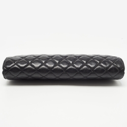 Pre Owned Chanel Black Quilted Leather Timeless Classic Clutch