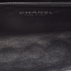 Pre Owned Chanel Black Quilted Leather Timeless Classic Clutch