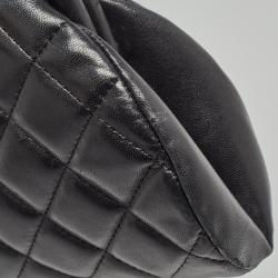 Pre Owned Chanel Black Quilted Leather Timeless Classic Clutch