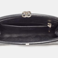 Pre Owned Chanel Black Quilted Leather Timeless Classic Clutch