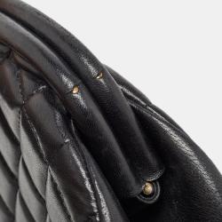 Pre Owned Chanel Black Quilted Leather Timeless Classic Clutch