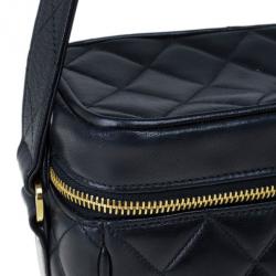 مملوكة مسبقًا Chanel Black Lambskin Leather Vintage Crossbody