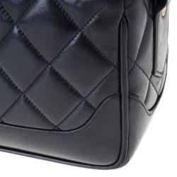 مملوكة مسبقًا Chanel Black Lambskin Leather Vintage Crossbody