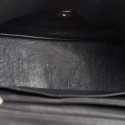 Pre Owned Chanel Black Quilted Caviar Leather Jumbo Classic Single Flap Bag