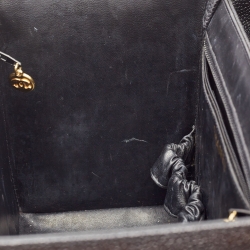 Pre Owned Chanel Black Caviar Leather Vintage CC Vanity Case Bag