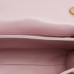 Pre Owned Chanel Pink Quilted Leather Mini Color Match Flap Bag