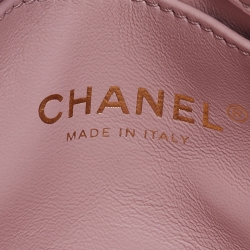 Pre Owned Chanel Pink Quilted Leather Mini Color Match Flap Bag