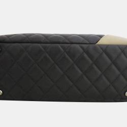 Pre Owned Chanel Black Leather Cambon Line Shoulder Bag 