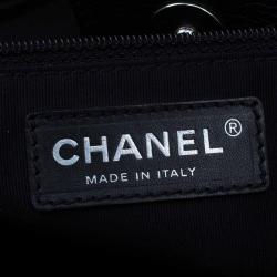 Pre Owned Chanel Black Leather Cerf Shopper Tote