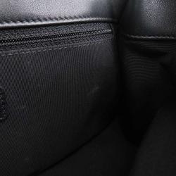 Chanel White/Black Lambskin vintage flap bag