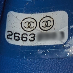 Pre Owned Chanel Blue Patent Leather Round as Earth Bag