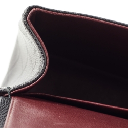 Pre Owned Chanel Black Quilted Caviar Leather Jumbo Classic Double Flap Bag