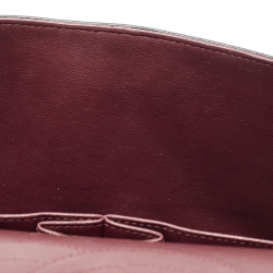 Pre Owned Chanel Black Quilted Caviar Leather Jumbo Classic Double Flap Bag