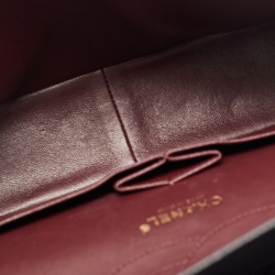 Pre Owned Chanel Black Quilted Caviar Leather Jumbo Classic Double Flap Bag