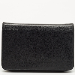 Pre Owned Chanel Black Caviar Leather CC Timeless Wallet on Chain