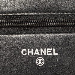 Pre Owned Chanel Black Caviar Leather CC Timeless Wallet on Chain