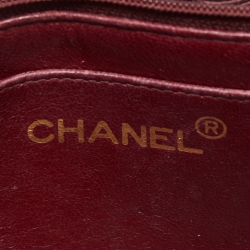 Pre Owned Chanel Black Quilted Leather Diana Flap Bag