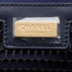Chanel Blue Quilted Denim and Leather Coco Case Trolley