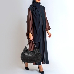 Pre Owned Chanel Black Tweed and Leather Coco Pleats Hobo