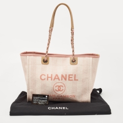 مملوكة مسبقًا  حقيبة يد شوبر شانيل دياوفيل جلد وكانفاس رصاصية متوسطة