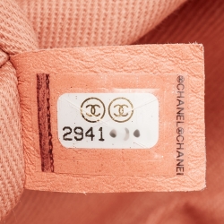 مملوكة مسبقًا  حقيبة يد شوبر شانيل دياوفيل جلد وكانفاس رصاصية متوسطة